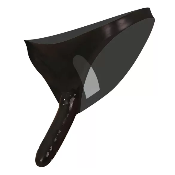 LATEX - braga con doble consolador interno y externo - negro (S-L)