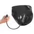 LATEX - braga femenina con 2 consoladores inflables internos - látex negro