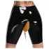LATEX - Bragas de látex con abertura (negro)
