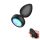 Mrow - Vibrador anal luminoso con radio (negro)