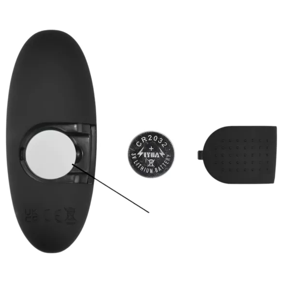 Mrow - vibrador anal con luz y control remoto - silicona negra