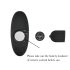 Mrow - Vibrador anal negro con luz y radio