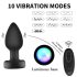 Mrow - Vibrador anal negro con luz y radio
