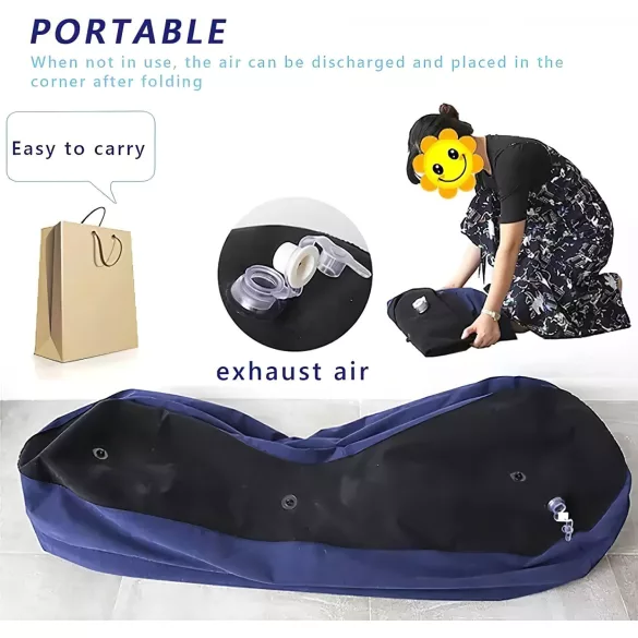 Magic Pillow - Sofá sexual inflable grande azul