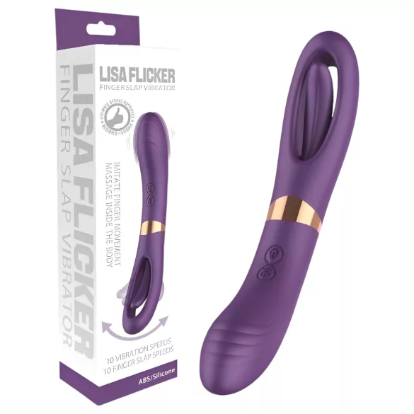 Funny Me Dual - vibrador 2 en 1 con lengua - recargable - lila