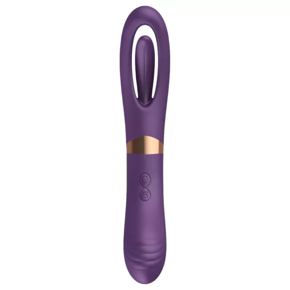 Funny Me Dual - vibrador 2 en 1 con lengua - recargable - lila
