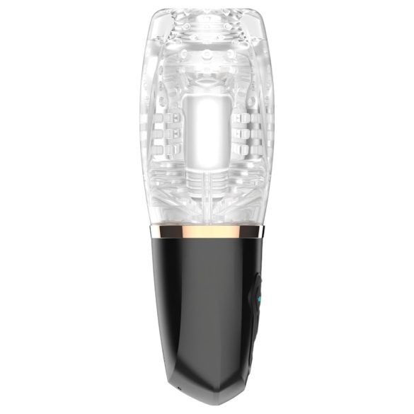 Funny Me Rocket Cup - masturbador succionador vibrador - transparente negro