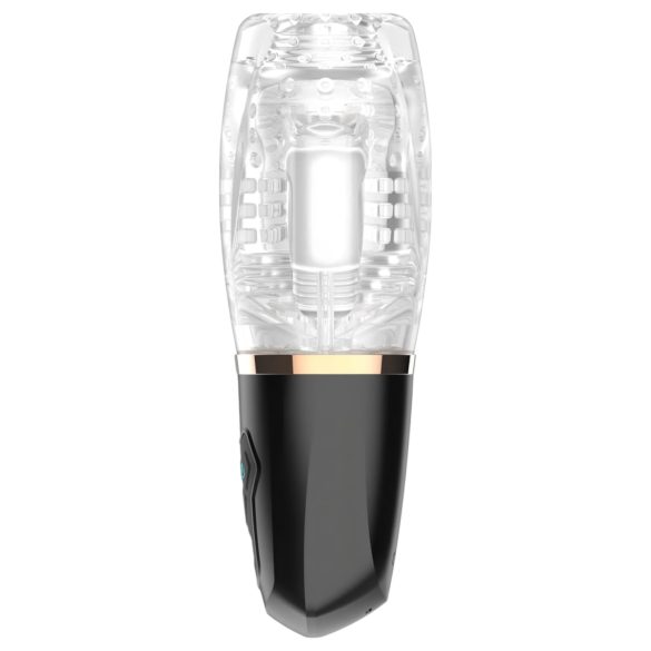 Funny Me Rocket Cup - masturbador succionador vibrador - transparente negro