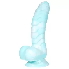   OgazR Sea Serpent - dildo texturizado - 17 cm - silicona azul blanco