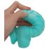 Serpiente Marina OgazR - Dildo estriado 17 cm (azul-blanco)