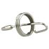 DeepRing - dilatador metálico con anillo de 9 cm (plateado)