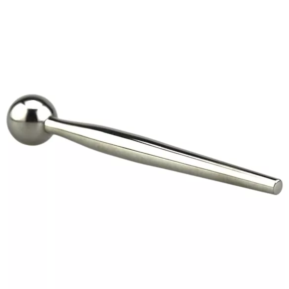 FukR - dilatador uretral con bolas - metal 8cm - plateado