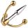 Urethralplay - dilatador metálico anclado - 4,5cm (plateado)