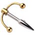 Urethralplay - dilatador metálico anclado - 4,5cm (plateado)