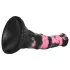 Bad Horse - consolador de pene de caballo de silicona - 18 cm (negro y rosa)