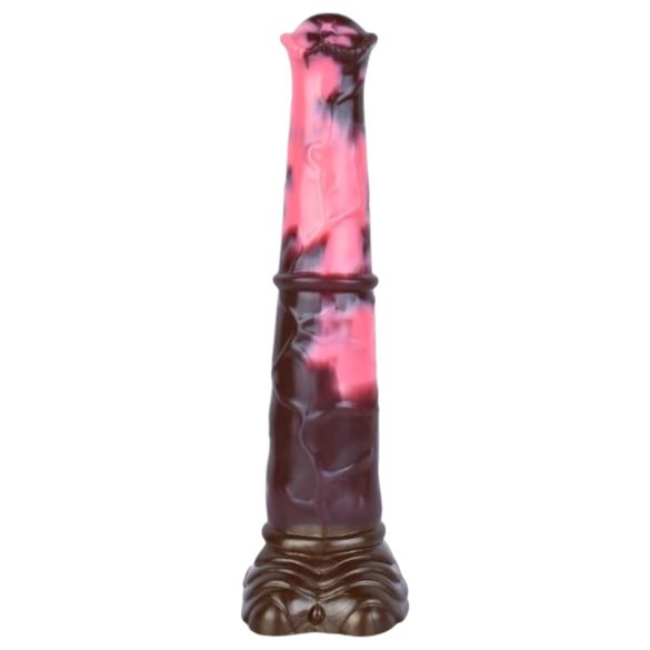Bad Horse - consolador de silicona 24 cm - marrón y rosa
