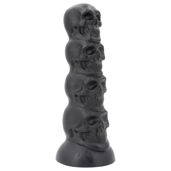 Topped Monster - consolador con forma de calavera - 22 cm (negro)