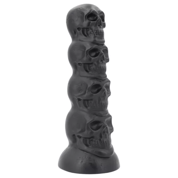 Topped Monster - consolador con forma de calavera - 22 cm (negro)