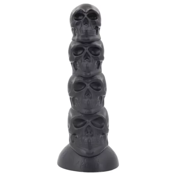 Topped Monster - consolador con forma de calavera - 22 cm (negro)