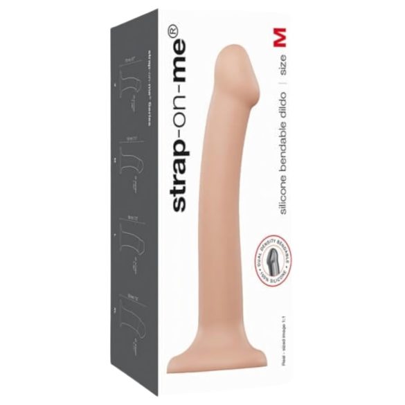 Strap-on-me M - Doble capa realista consolador - Mediano (natural)
