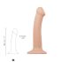 Strap-on-me M - Doble capa realista consolador - Mediano (natural)