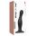 Dildo Curvo M con Ventosa - Negro