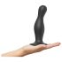 Strap-on-me Curvy L - Dildo ondulado con ventosa (negro)