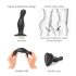 Strap-on-me Curvy L - Dildo ondulado con ventosa (negro)