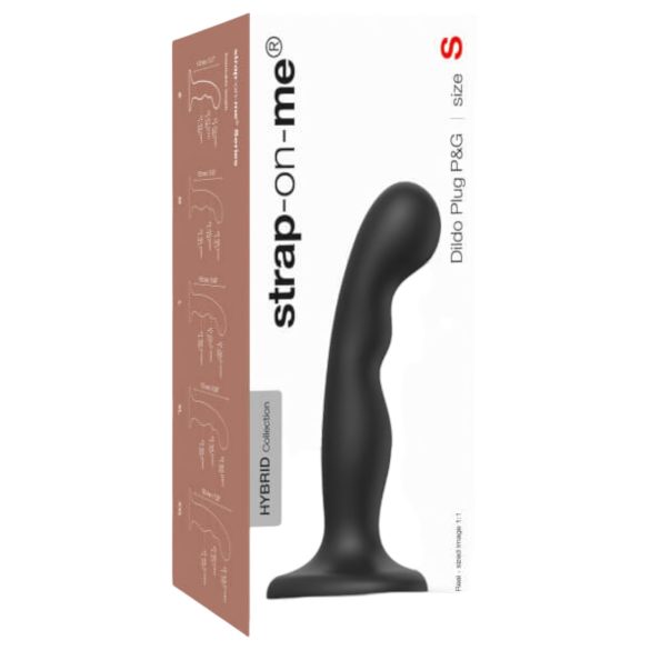 Strap-on-me P&G S - Dildo curvado con ventosa (negro)