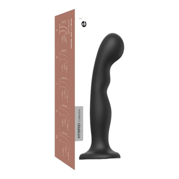 Strap-on-me P&G L - consolador curvado con ventosa (negro)