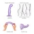 Dildo con ventosa curvado Strap-on-me P&G S (lila)