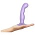 Dildo morado con ventosa y curvatura Strap-on-me P&G M