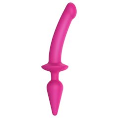   Strap-on-me Swith Semi-realista L - Dildo de silicona 2en1 (rosa)