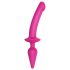 Strap-on-me Swith Semi-realista L - Dildo de silicona 2en1 (rosa)