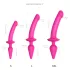 Strap-on-me Switch Semi-Realistic XXL - consolador 2 en 1 (rosa)
