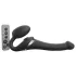 Strap-on-me - vibrador con arnés y ondas de aire - silicona negra S