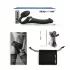 Strap-on-me - vibrador con arnés y ondas de aire - silicona negra S