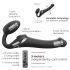 Vibrador con aire negro Strap-on-me M