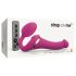 Strap-on-me S - Vibrador con olas de aire ajustable (rosa)