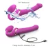 Strap-on-me M - arnés vibrador de ondas de aire (rosa)