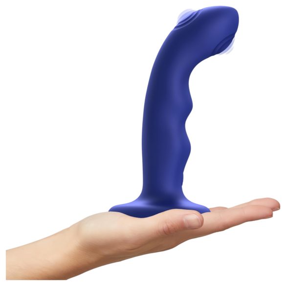 Strap-on-me M - vibrador G-punto pulsante y resistente al agua (azul)