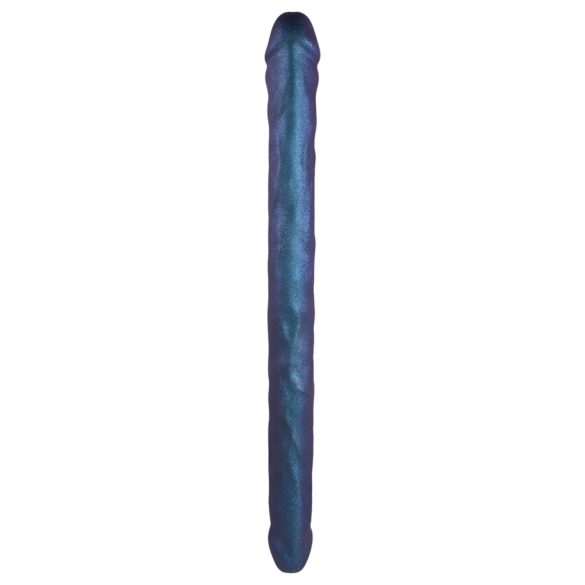 Strap-on-me - dildo doble (azul metálico)