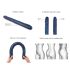 Strap-on-me - dildo doble (azul metálico)