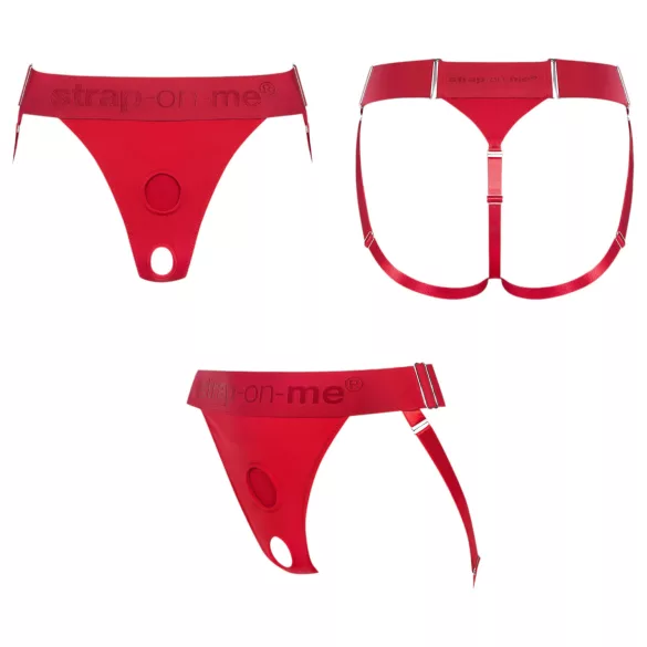 Strap-on-me - arnés ajustable para consolador - talla XS-XXL - rojo