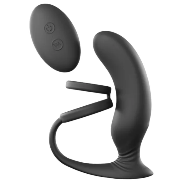 Love to Love - vibrador prostático con anillo (negro)