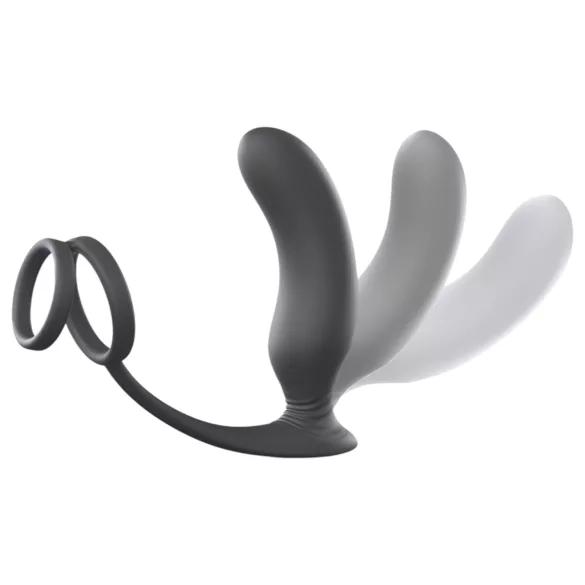 Love to Love - vibrador prostático con anillo (negro)