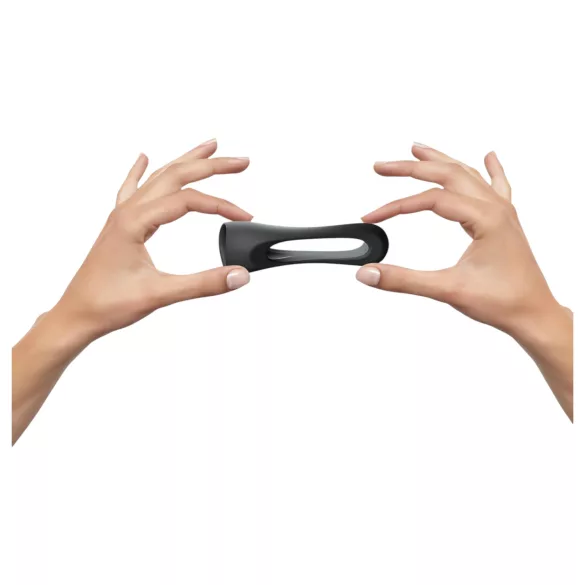 Love to Love Flux - anillo para pene de silicona - negro