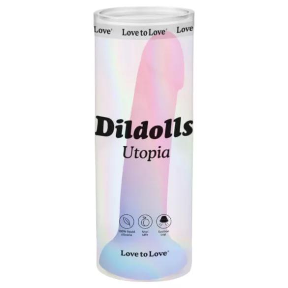 Dildolls Utopia - consolador con ventosa - silicona - multicolor