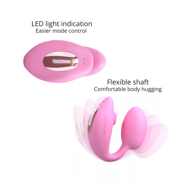 Love to Love Wonderlover - vibrador punto G y clítoris (rosa)