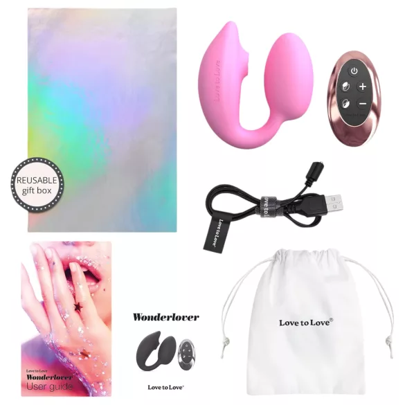 Love to Love Wonderlover - vibrador punto G y clítoris (rosa)
